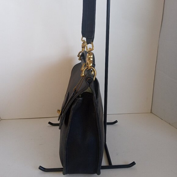 Iconic COACH Vintage 9927 WILLIS Messenger Bag Black Leather 2003 - Picture 5 of 16